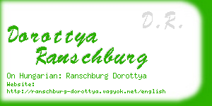 dorottya ranschburg business card